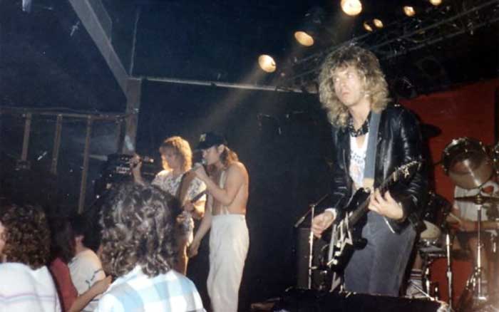 1986- performing at the Rock C in Mason City IA